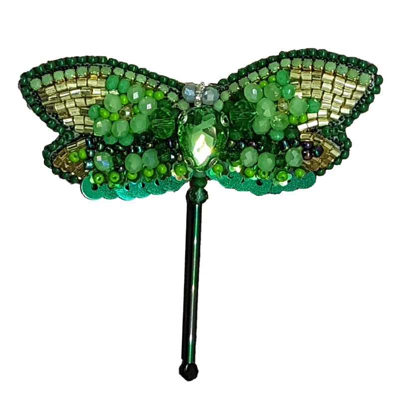 سنجاق سینه زنانه مدل سنجاقک جواهردوزی کد GOL600