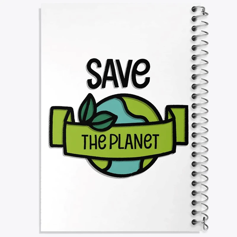 دفتر مشق 100 برگ خندالو طرح حمایت از محیط زیست کد 25929