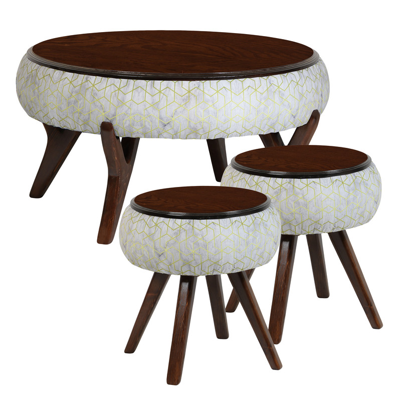 میز پذیرایی مدل  AK-89 مجموعه 3 عددی