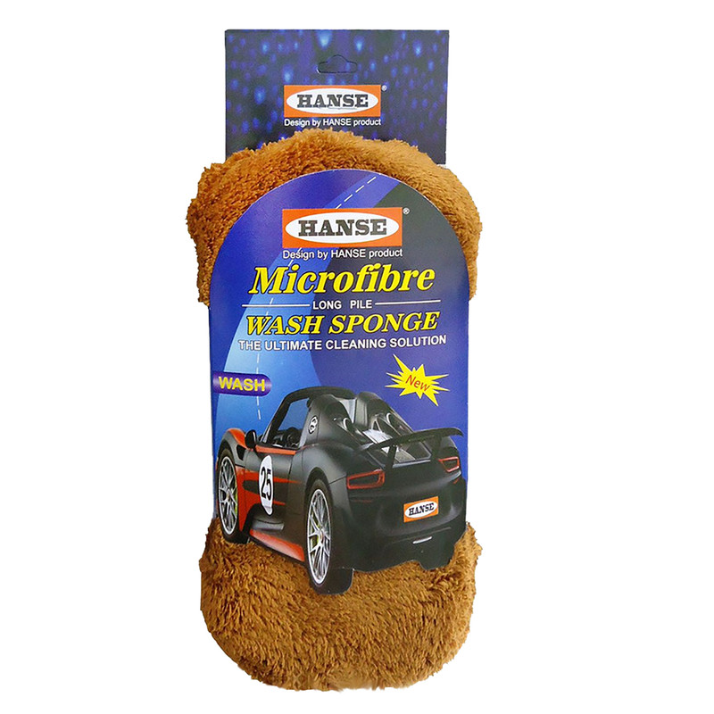اسفنج ابری شستشوی خودرو هانس مدل میکروفایبر بسته 3 عددی