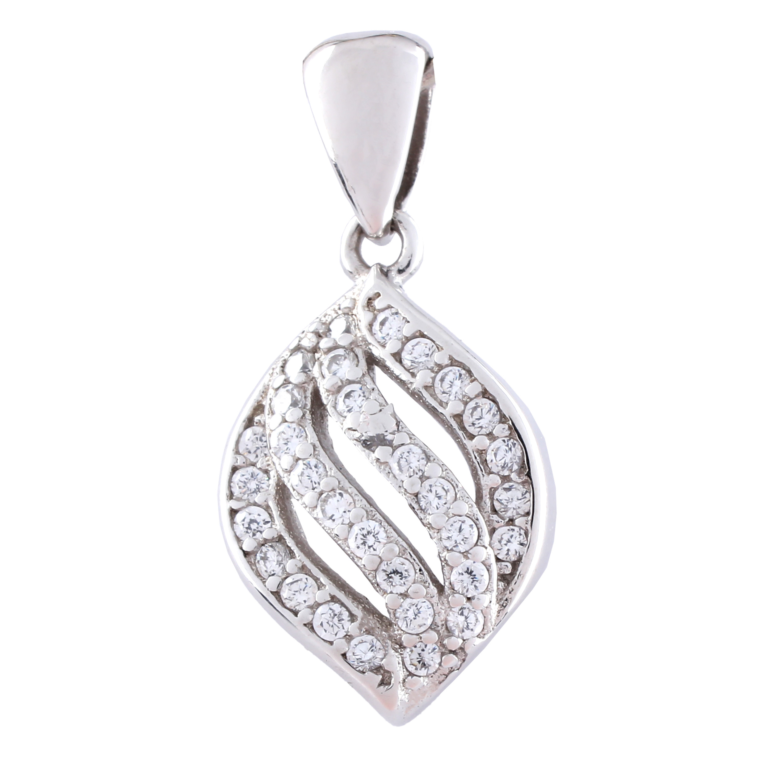 آویز گردنبند نقره زنانه مدل برگ کد SLP-23 آویز گردنبند نقره زنانه مدل برگ کد SLP-23