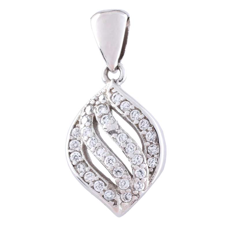 آویز گردنبند نقره زنانه مدل برگ کد SLP-23 آویز گردنبند نقره زنانه مدل برگ کد SLP-23