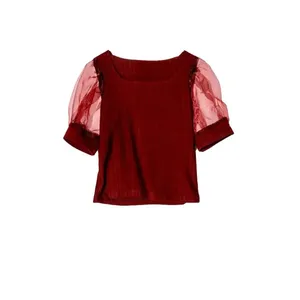 بلوز آستین کوتاه زنانه مدل MDJ-AO4339