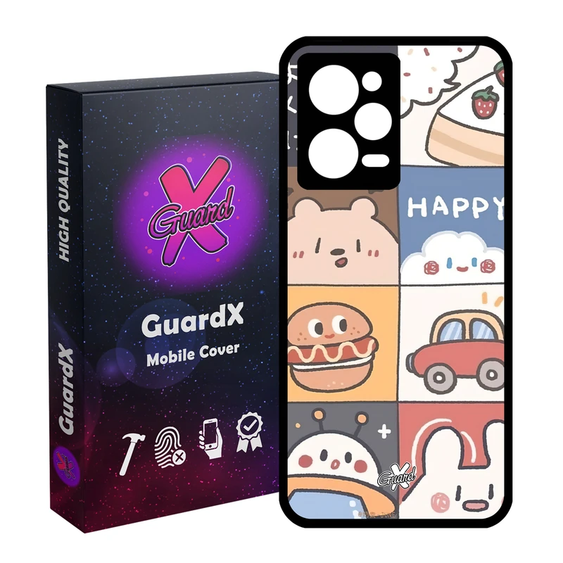 کاور گارد ایکس طرح دخترانه مدل Glass10513 مناسب برای گوشی موبایل شیائومی Redmi Note 12 Pro 5G/Poco X5 Pro 5G/Note 12 Pro Pro speed