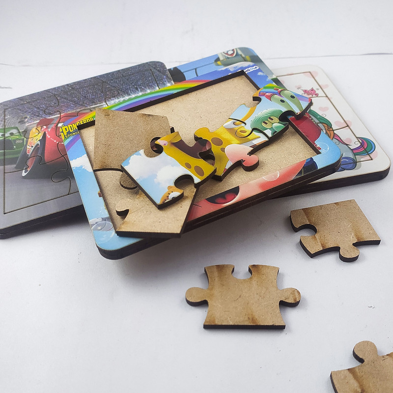 پازل  9 تکه محصولات امید مدل کارتون مجموعه 4 عددی