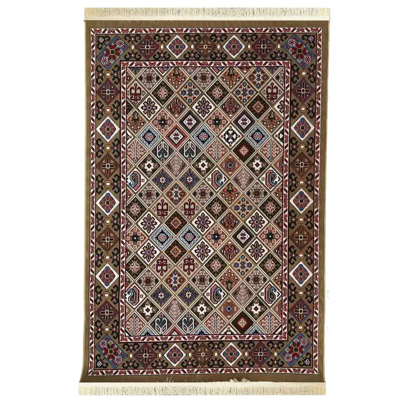 گلیم ماشینی جزیره طرح محراب مدل BE-8
