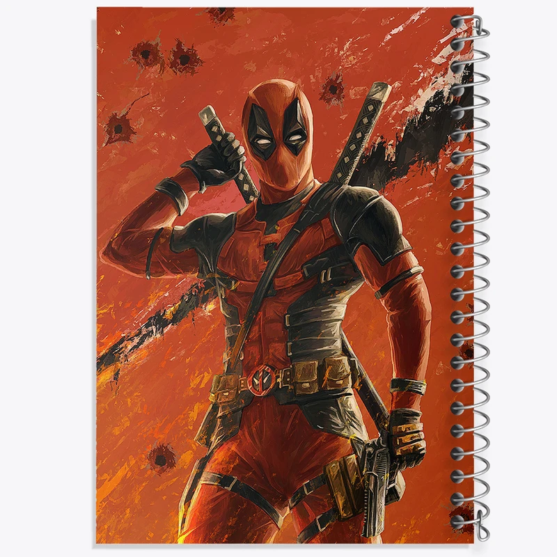 دفتر لیست خرید 50 برگ خندالو طرح ددپول مارول (Marvel) کد N4931