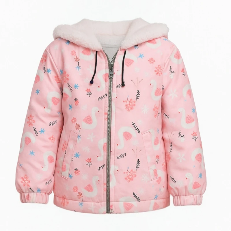 کاپشن دخترانه مدل قو کد 093