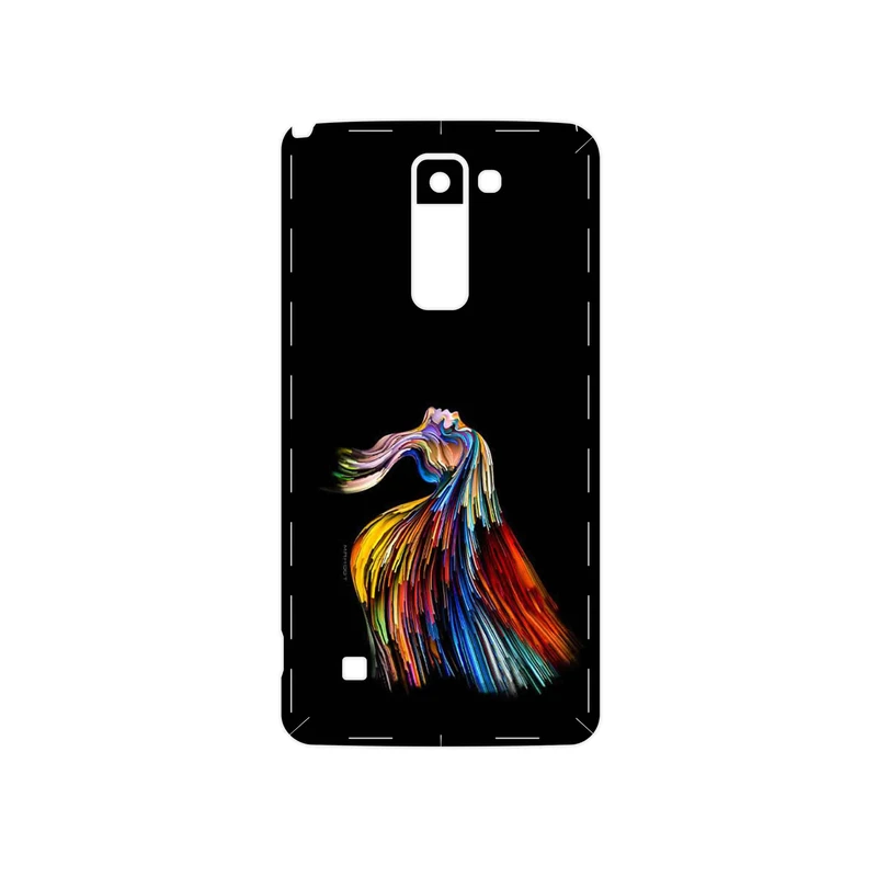 برچسب پوششی ماهوت مدل Rainbow Hair Digital Art مناسب برای گوشی موبایل ال جی Stylus 2