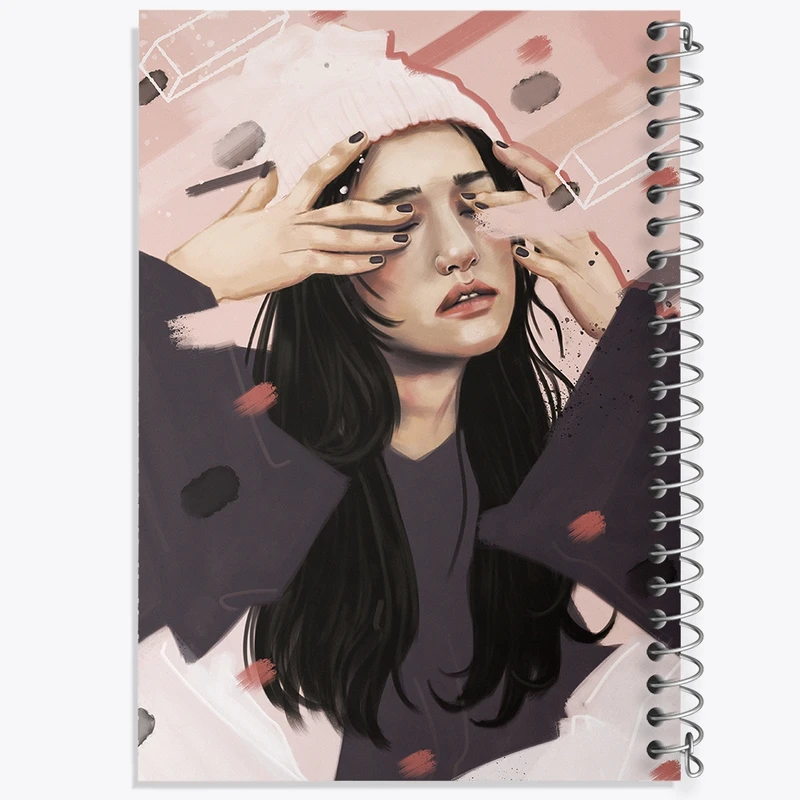 دفتر مشق 50 برگ خندالو طرح دخترانه کد F128