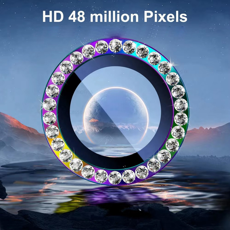 محافظ لنز دوربین کینگدام مدل Diamond Ring مناسب برای گوشی موبایل شیائومی Poco X6