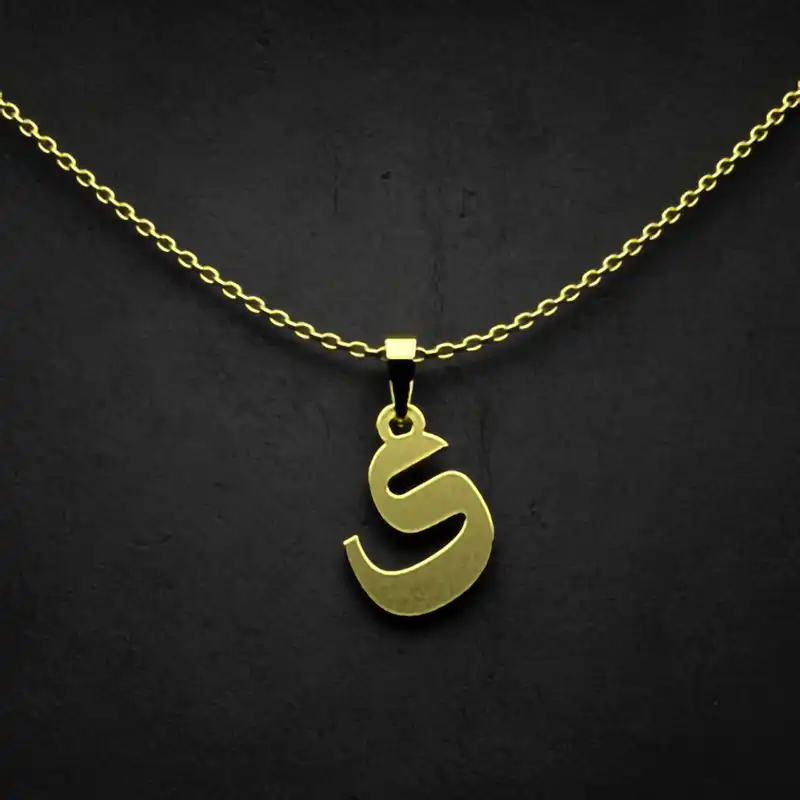 گردنبند طلا 18 عیار زنانه مدوپد مدل حرف ی کد I3-1-1864