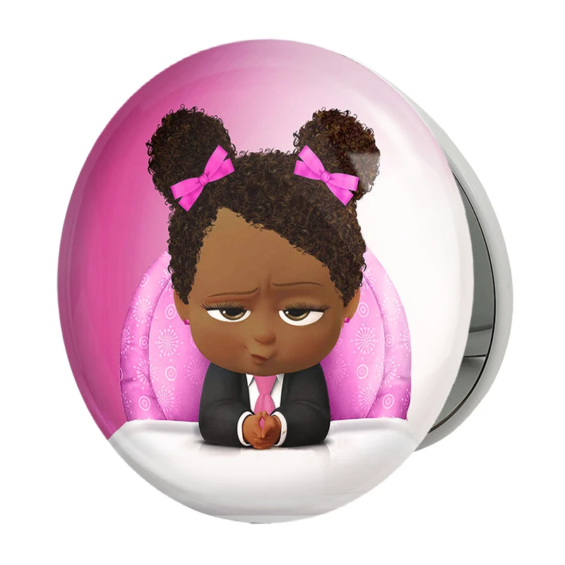آینه جیبی خندالو طرح بچه رئیس Boss Baby مدل تاشو کد 12517 