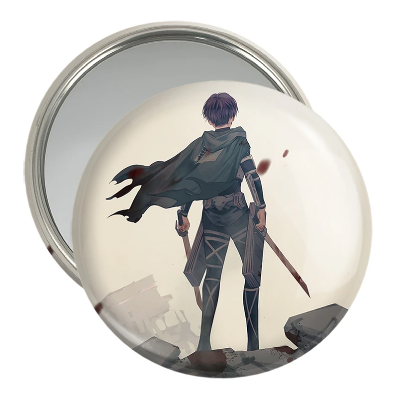 آینه جیبی خندالو مدل لیوای انیمه اتک آن تایتان Attack on Titan کد 18574