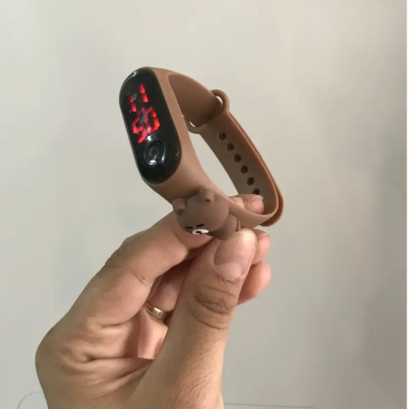 ساعت مچی دیجیتال بچگانه مدل فانتزی بند سیلیکونی کد BRU bear 006