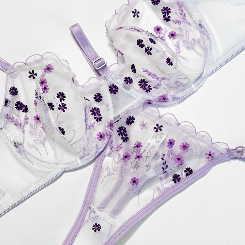 ست شورت و سوتین زنانه نوشه پوش مدل توری کد 88910 -  - 3