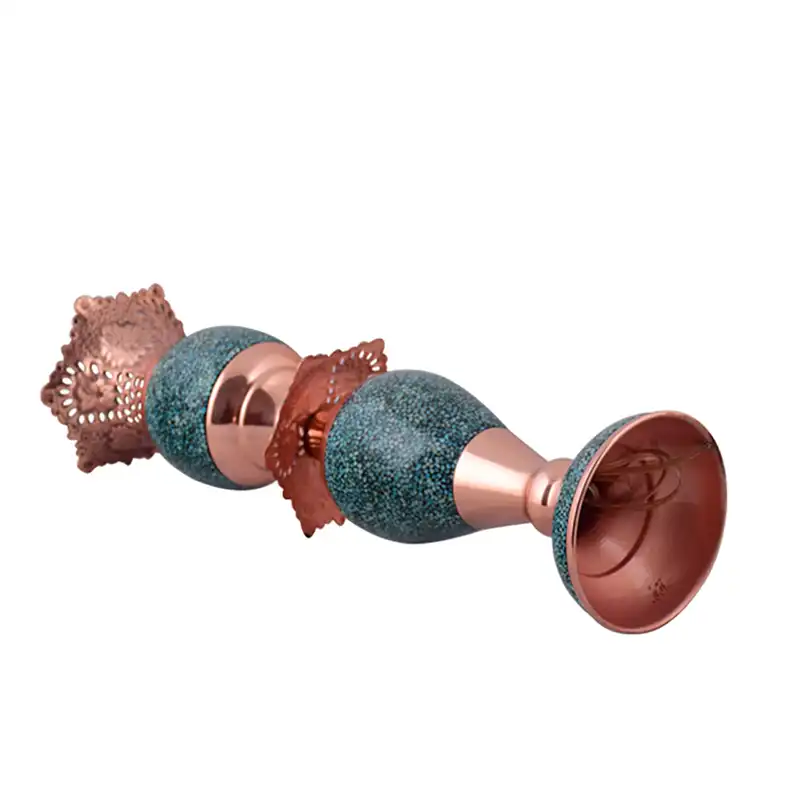 شمعدان فیروزه کوبی آقاجانی کد F047