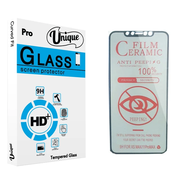 محافظ صفحه نمایش يونيک مدل +Clear مناسب برای گوشی موبایل اپل iPhone 11 Pro Max