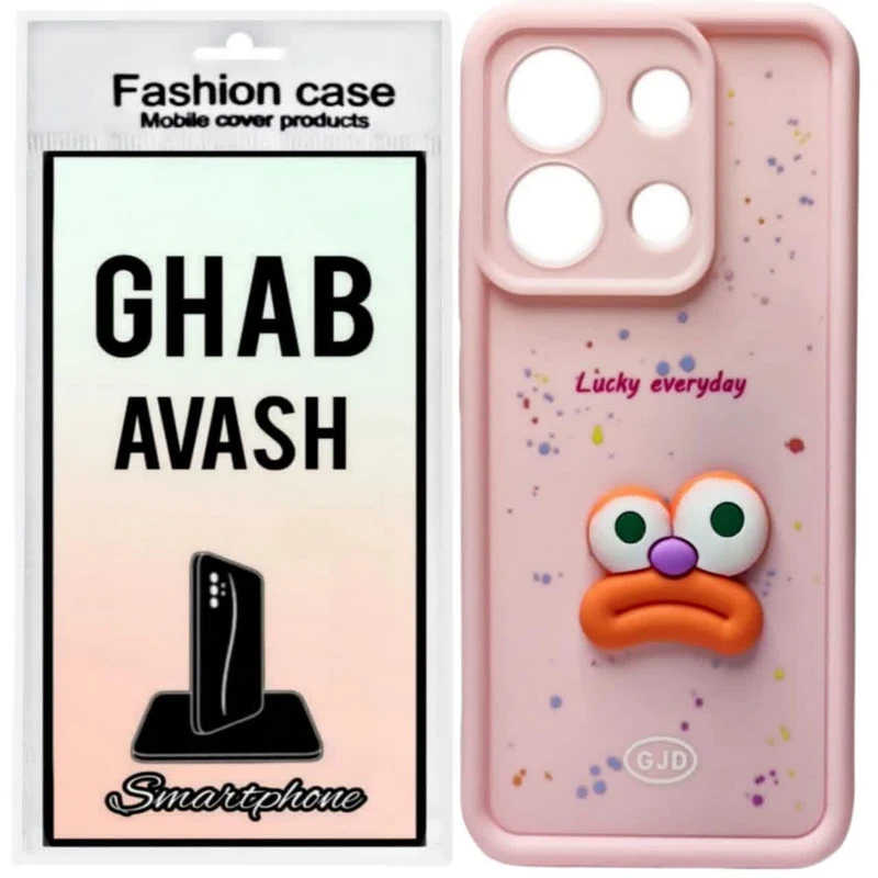 کاور قاب آوش طرح سولید فانتزی عروسکی مدل 06 مناسب برای گوشی موبایل شیائومی REDMI NOTE13 PRO 4G