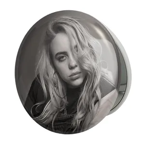 آینه جیبی خندالو طرح بیلی آیلیش Billie Eilish مدل تاشو کد 2651 
