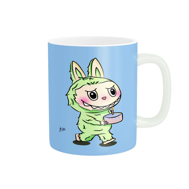 ماگ پاد آفرین مدل فانتزی طرح عروسک لبوبو ترند کد p10971