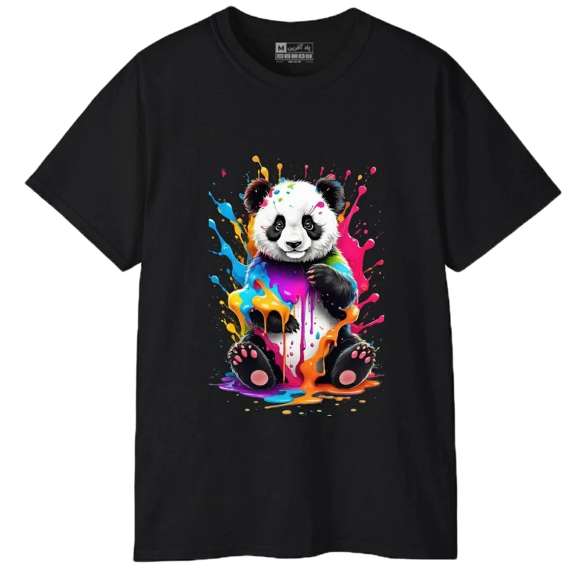 تی‌شرت آستین کوتاه مردانه پاد آفرین مدل پاندای کونگ فو کار کد 1794