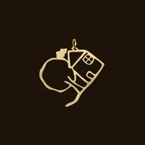 آویز گردنبند نقره زنانه مدل h152