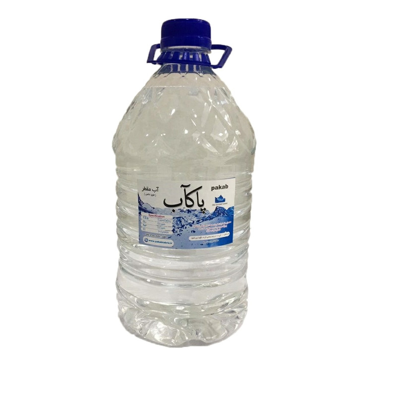 آب مقطر پاکآب مدل p4 حجم 4000 میلی لیتر