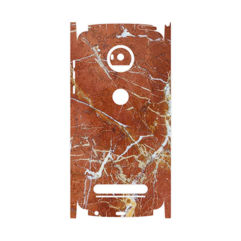 برچسب پوششی ماهوت مدل Red Marble-FullSkin مناسب برای گوشی موبایل موتورولا Moto Z2 Play