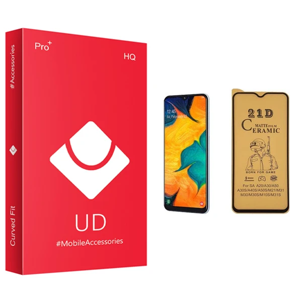 محافظ صفحه نمایش سرامیکی یو دی مدل +PRO مناسب برای گوشی موبایل سامسونگ Galaxy A30