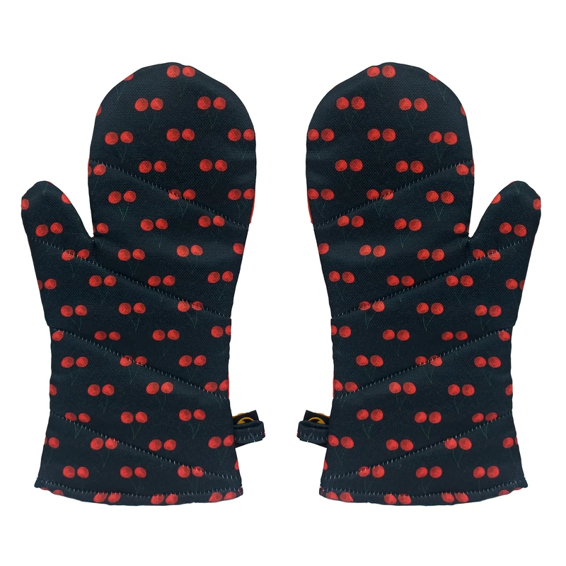 دستگیره و دستکش فر سیی مدل آلبالو گیلاس کد 1223.27 بسته 2 عددی