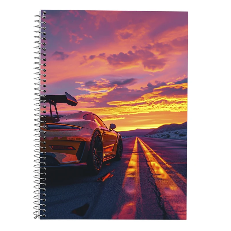 دفتر زبان 50 برگ مدوپد مدل سه خط طرح need for speed کد DF13664