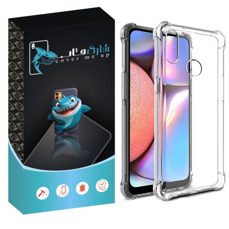کاور شارک قاب مدل Crystal مناسب برای گوشی موبایل سامسونگ Galaxy A10s
