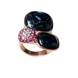 انگشتر زنانه مدل 3 نگین