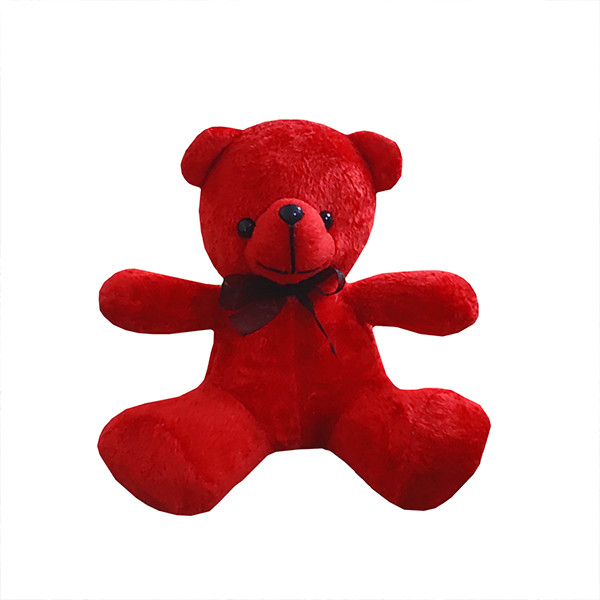 عروسک طرح خرس مدل پاپیونی ارتفاع 25 سانتی متر