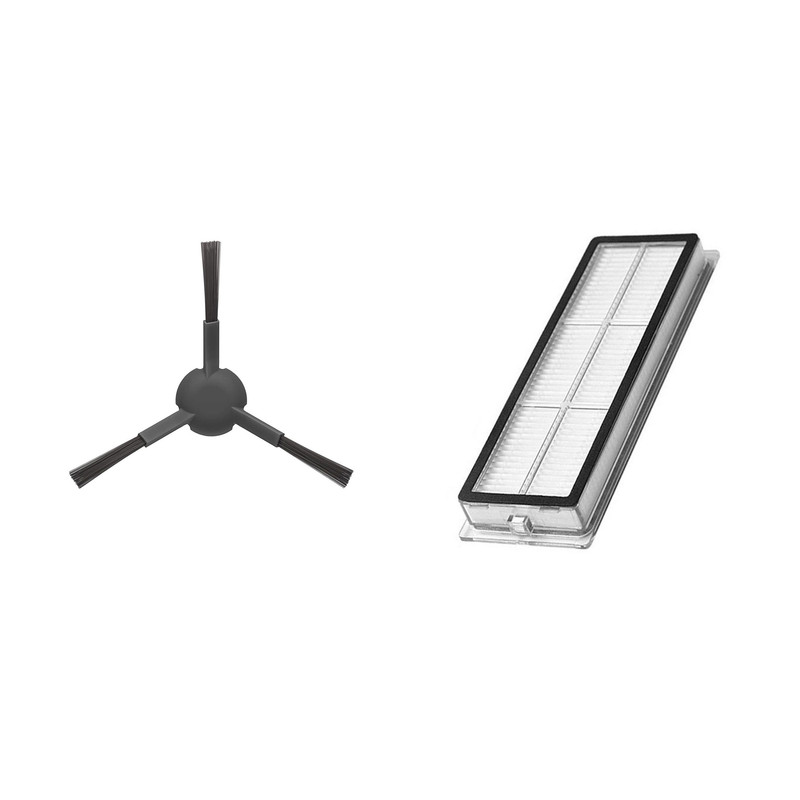 فیلتر و برس کناری جارو رباتیک مدل L20 Ultra مناسب برای جاروبرقی رباتیک شیائومی L20 Ultra مجموعه 2 عددی