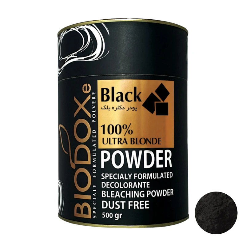 پودر دکلره بیوداکس مدل BK وزن 500 گرم رنگ مشکی