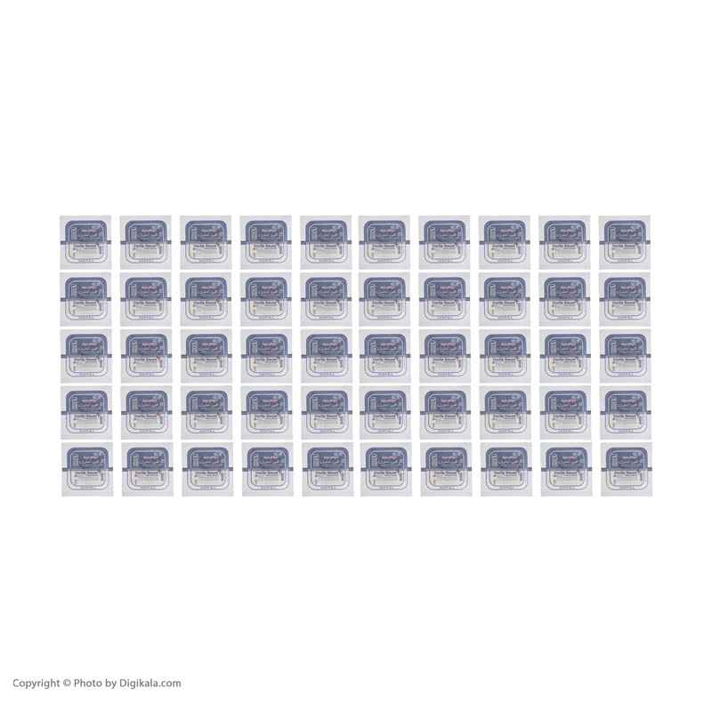 گاز استریل سپاهان بهبود مدل ST01 بسته 50 عددی