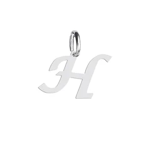 آویز گردنبند نقره هایکا طرح حرف H مدل n.ha 238