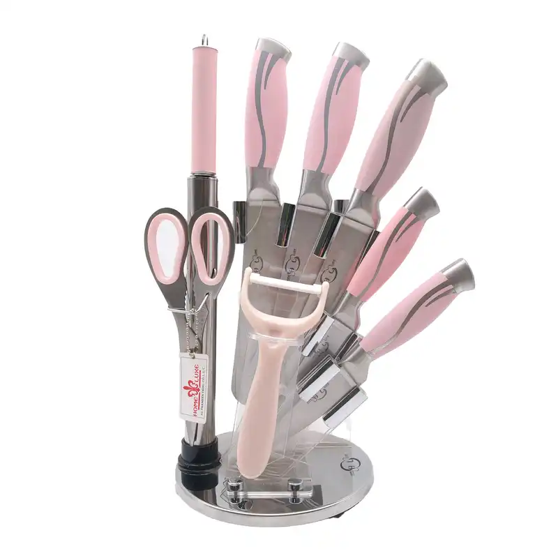 ست چاقو آشپزخانه 9 پارچه هوم لوکس مدل ساده