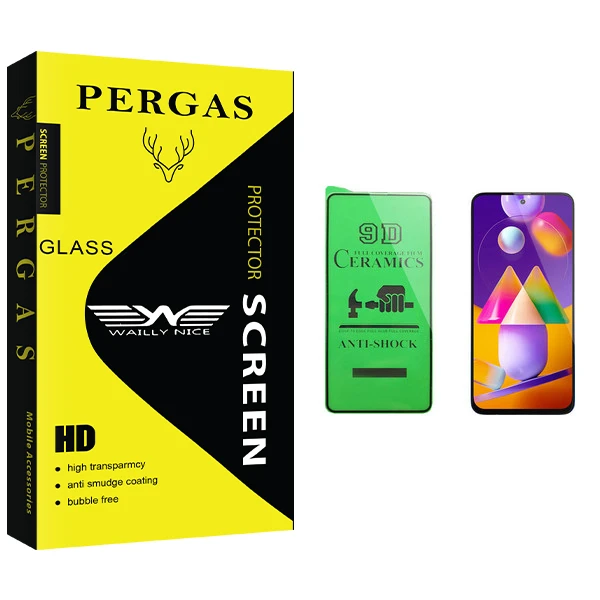 محافظ صفحه نمایش سرامیکی وایلی نایس مدل Pergas Glass مناسب برای گوشی موبایل سامسونگ Galaxy M31s