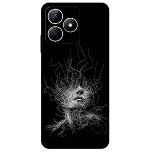 Megafone Face Sketch 7423 Cover For Realme Note 50