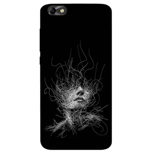 Megafone Face Sketch 7423 Cover For Huawei Y5 2018 / Y5 Prime 2018 / Y5 Lite 2018