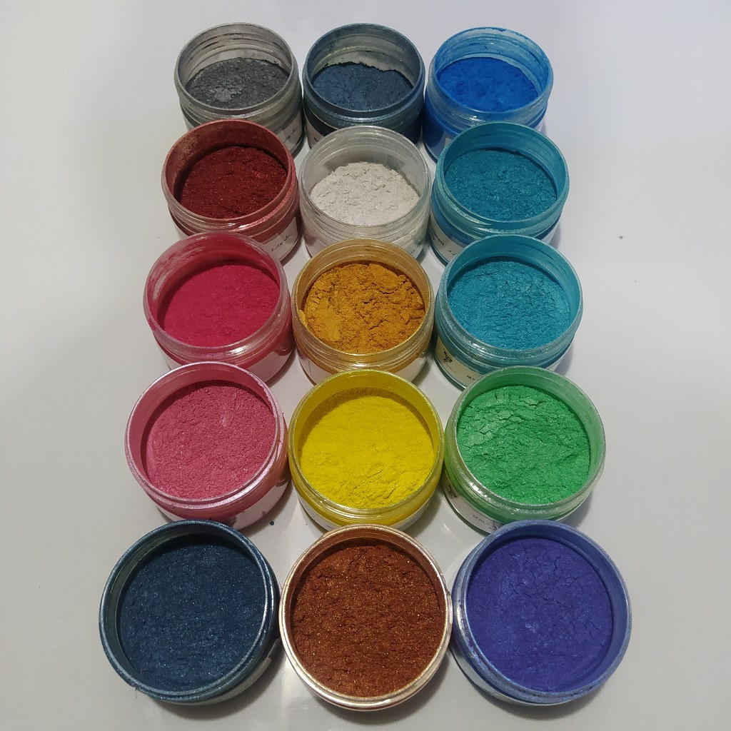 رنگ رزین اپوکسی بیزآرت مدل صدفی میکا حجم 100میلی لیتر