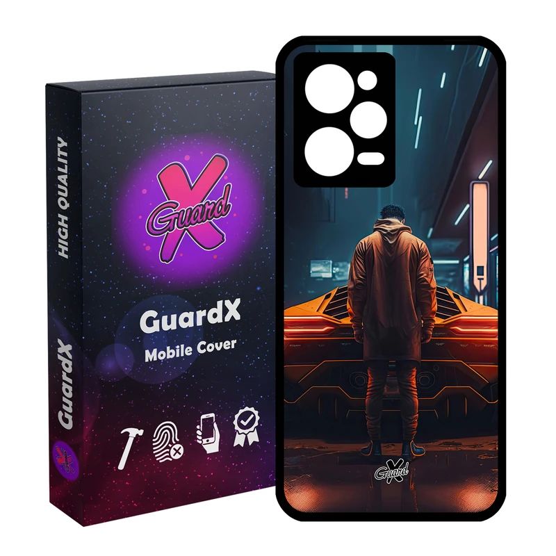 کاور گارد ایکس طرح لامبورگینی مدل Glass10601 مناسب برای گوشی موبایل شیائومی Redmi Note 12 Pro 5G/Poco X5 Pro 5G/Note 12 Pro Pro speed