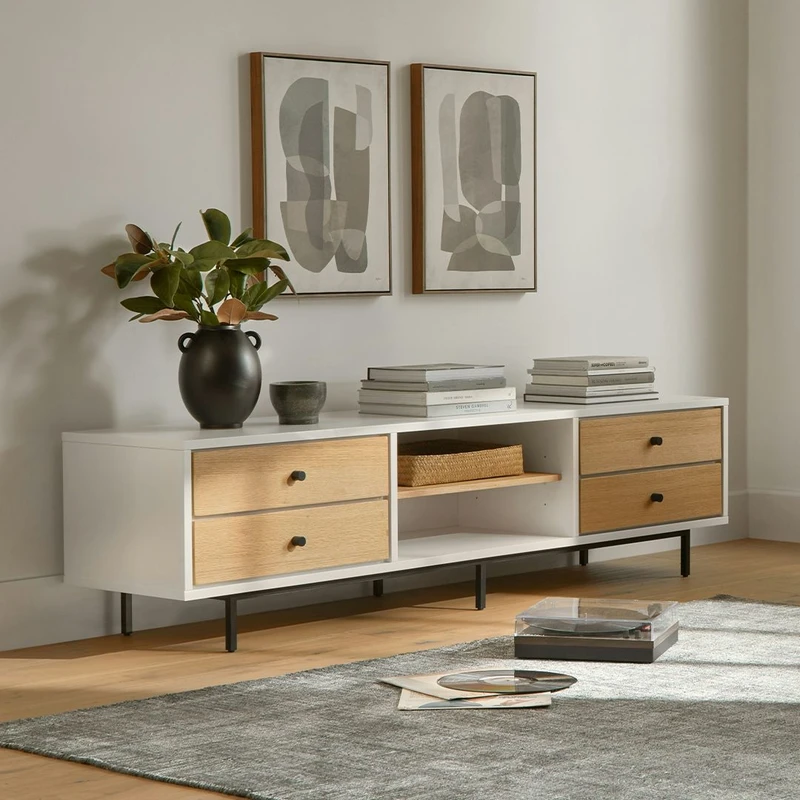 میز تلویزیون مدل ماندگار 2417 مناسب برای تلویزیون تا 75 اینچ