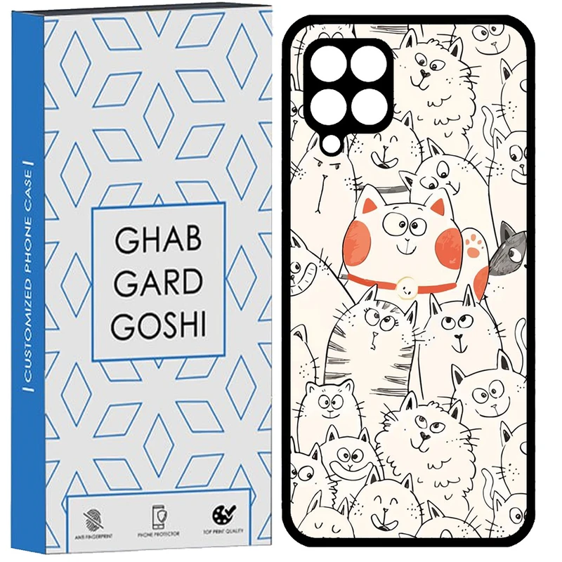کاور قاب گارد گوشی طرح گربه کد TPU-024 مناسب برای گوشی موبایل سامسونگ Galaxy A12 / M12