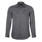 پیراهن آستین بلند مردانه ناوالس مدل 1066 DENIM GOOD-GRY