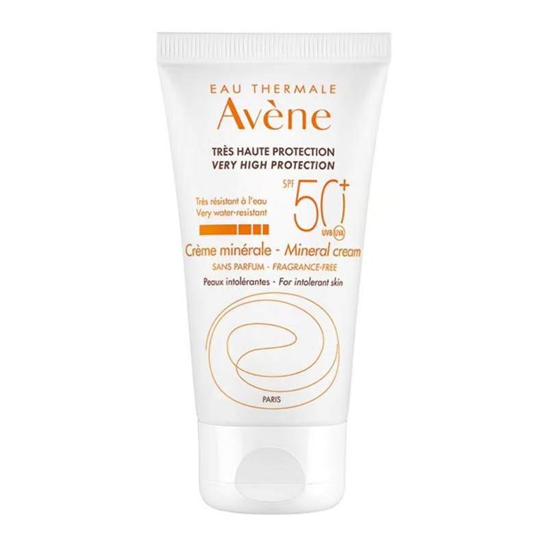 کرم ضد آفتاب بدون رنگ اون SPF 50 مدل مینرال ‌مناسب برای پوست‌های حساس حجم 50 میلی‌لیتر
