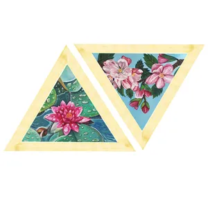 تابلو نقاشی رنگ روغن طرح منظره کد 2354 مجموعه 2 عددی